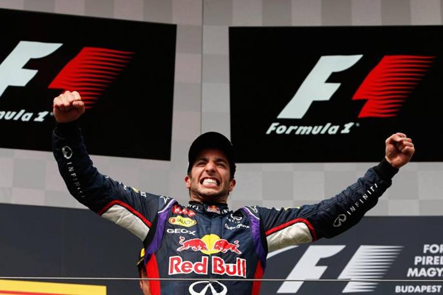 Il trionfo di Ricciardo. Epa